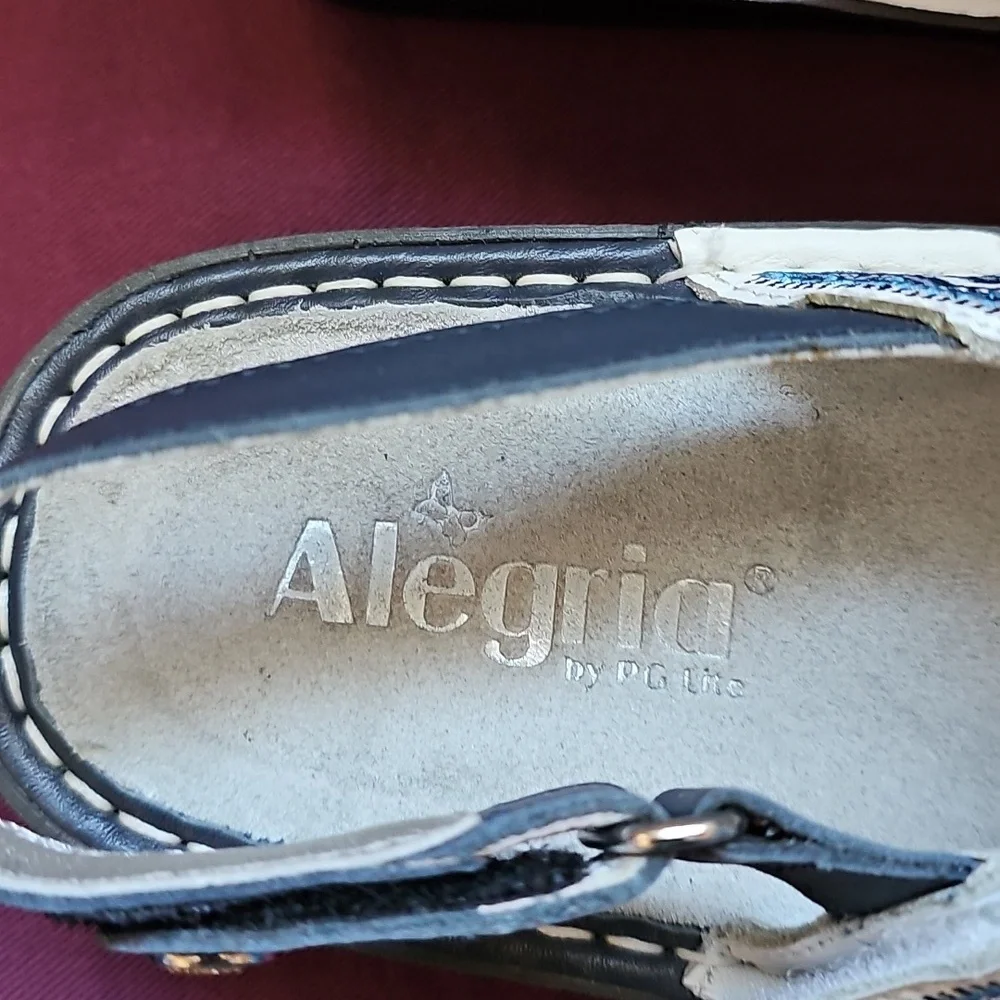 Alegria Women's Blue Sandals. Leather Uppers And Lining. Eu 39 Us 8 - Picture 3 of 4